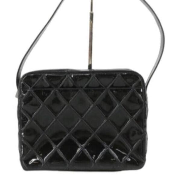 CHANEL Patent Quilted Camera Bag - Picture 1 of 5